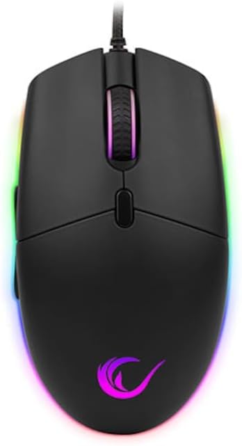 RAMPAGE SMX-R63 GLORY USB SİYAH RGB IŞIKLI 6400DPİ GAMİNG OYUNCU MOUSE